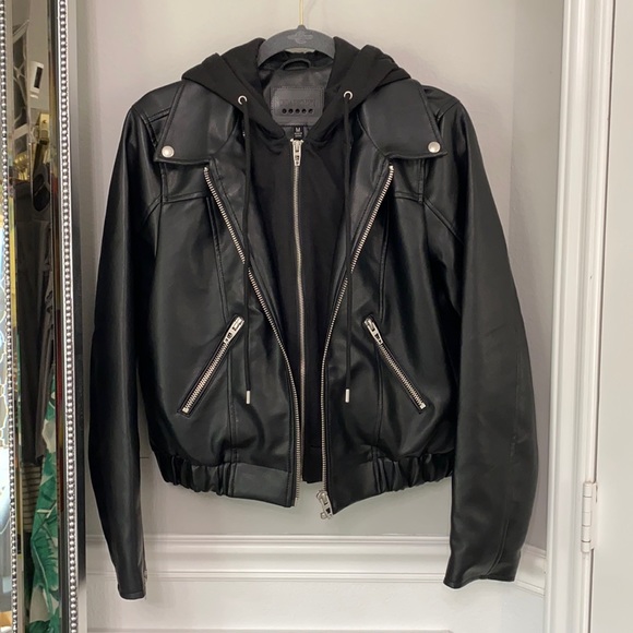 Blank NYC Jackets & Blazers - Blank NYC faux leather biker bomber jacket